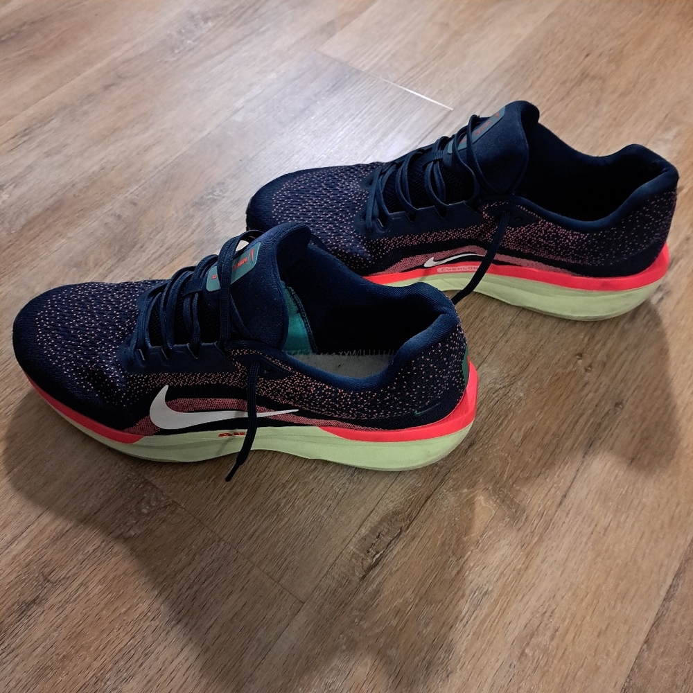Nike Air Winflo 11 Armory Navy Blue  Running Shoes Men's Size 13
